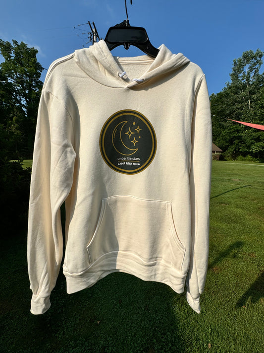 Stars Fleece Cream Hoodie