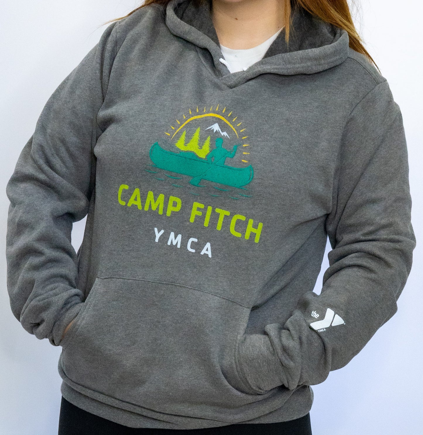 Grey Fleece Canoe Hoodie