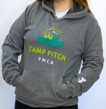 Grey Fleece Canoe Hoodie