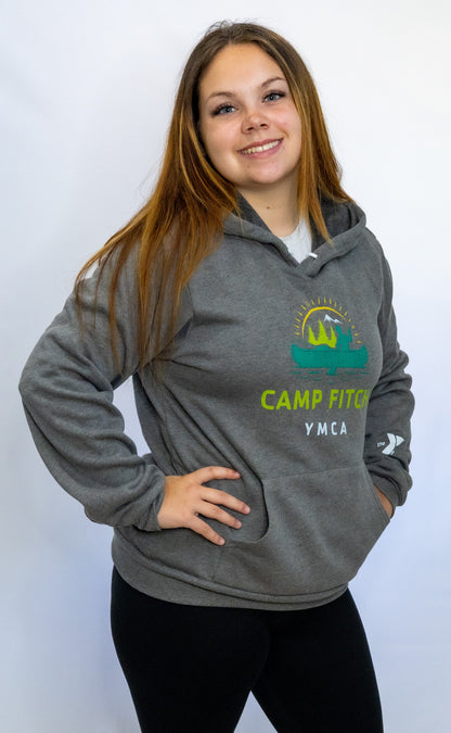 Grey Fleece Canoe Hoodie