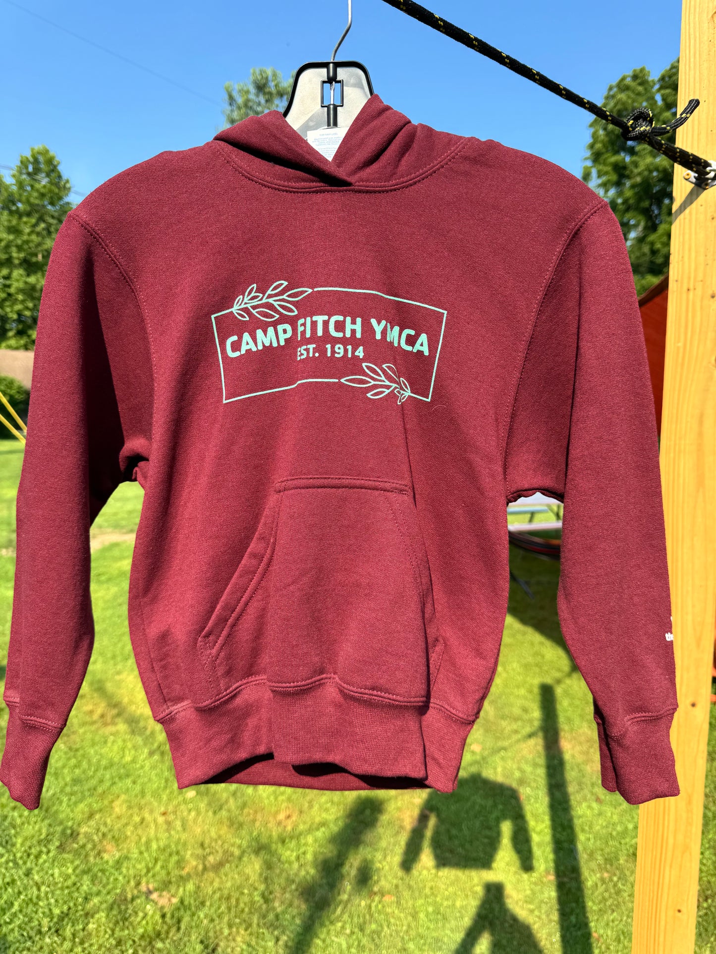 Leafy Rectangle Hoodie - Youth