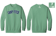 Load image into Gallery viewer, Camp Fitch &quot;REWIND&quot; Line - Green &quot;University Style&quot; heavy applique sweatshirt